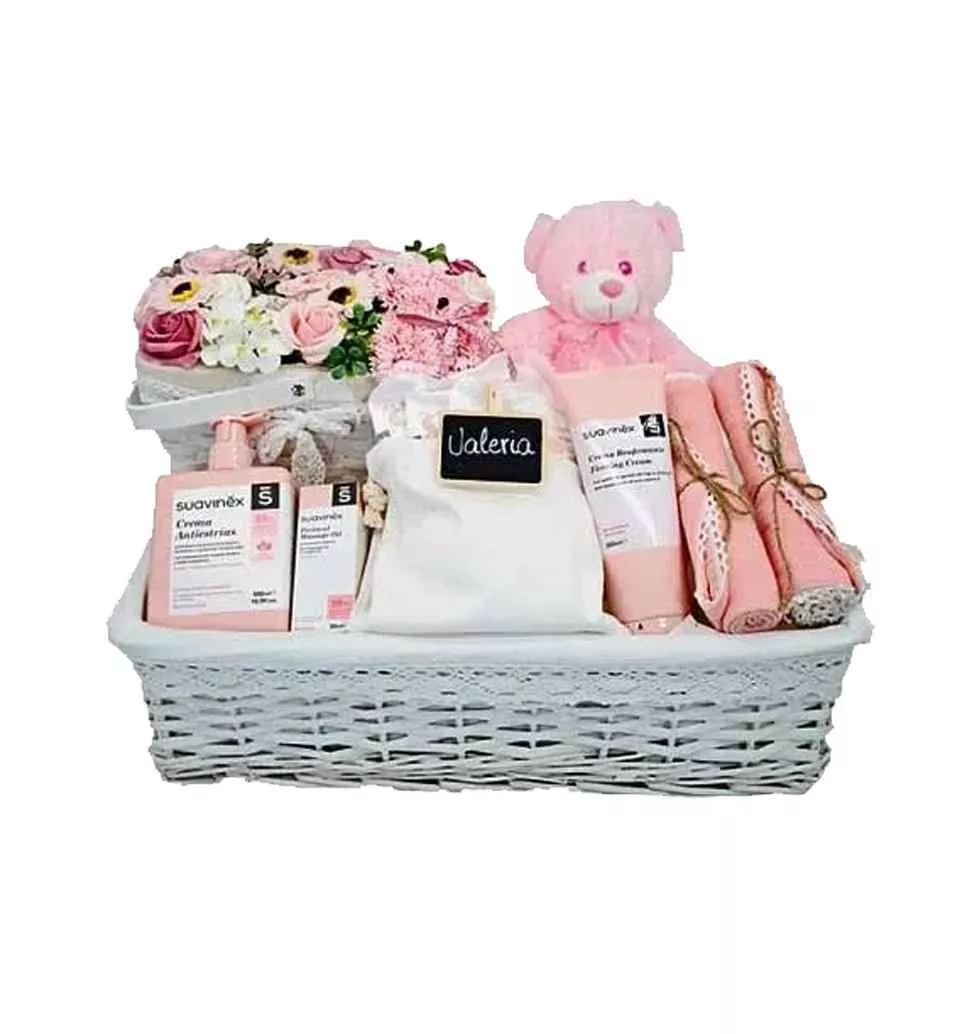 Affectionate Hello Little One Baby Basket