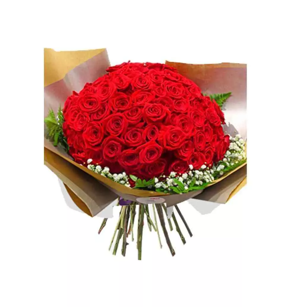 Stunning Symphony 100 Red Roses