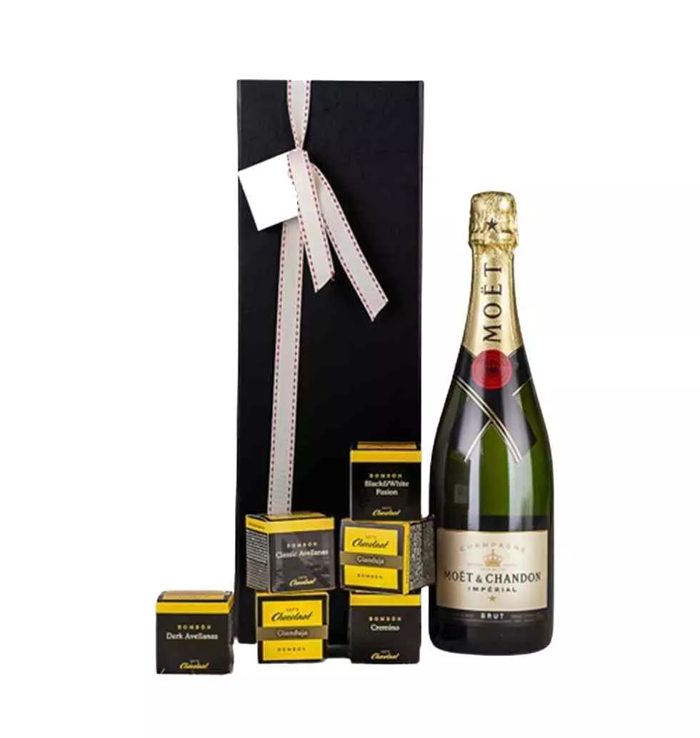 Premium Champagne And Chocolate Gift Set