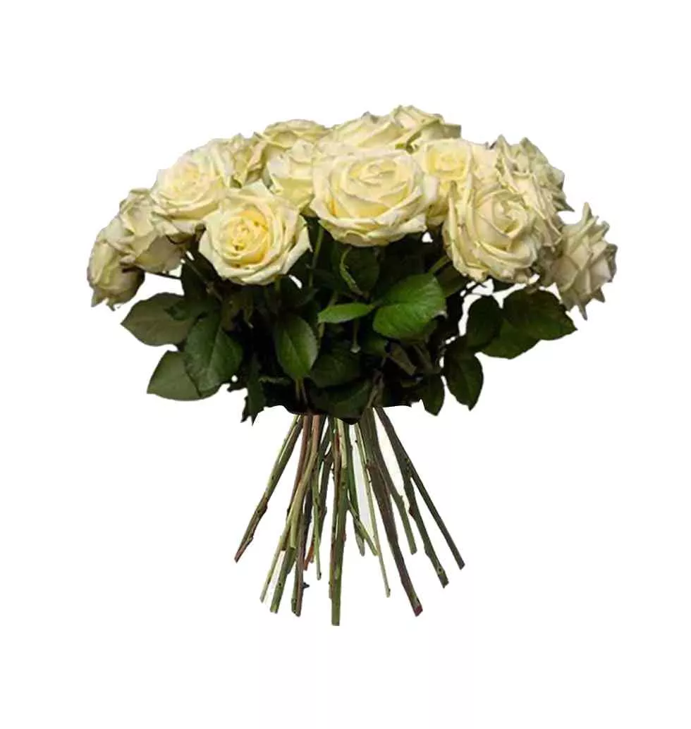 Naomie White Rose Bouquet