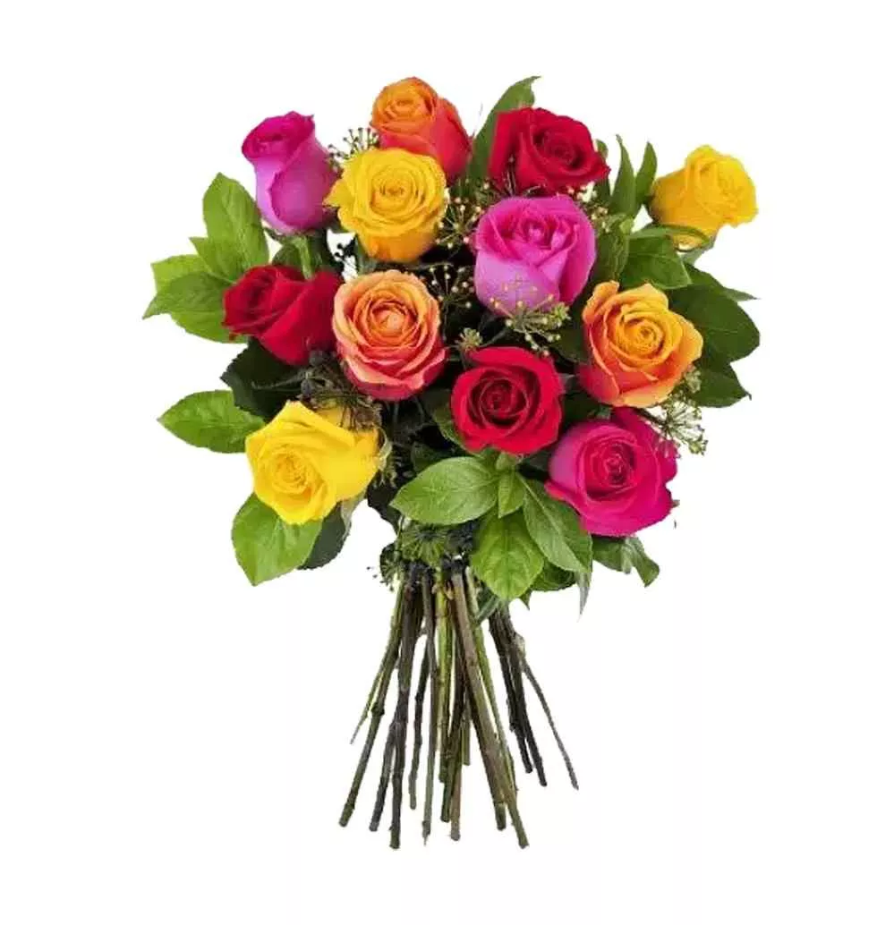 Sweet Emotions Mixed Roses Arrangement for Mom