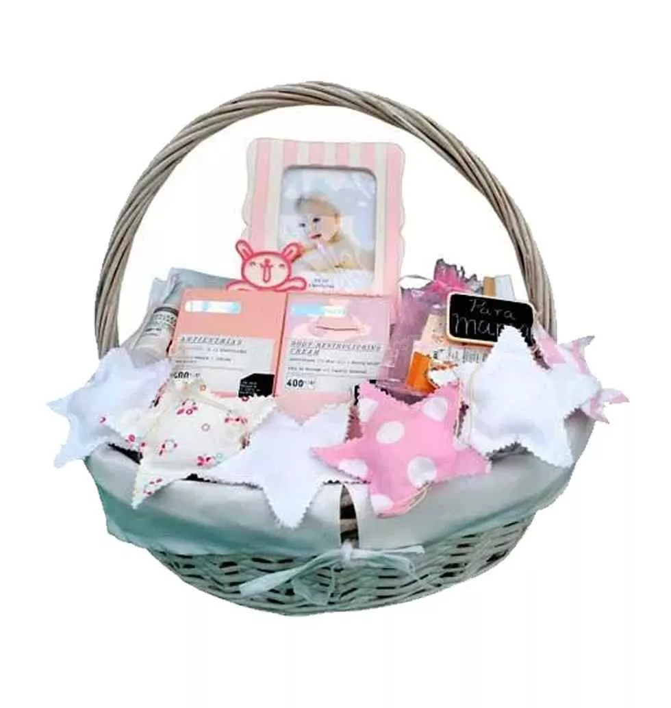 Exclusive Baby Girl Care Basket for Mom