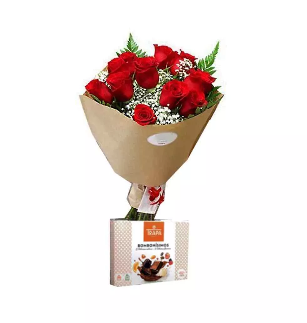 Red Roses And Chocolates Bundle
