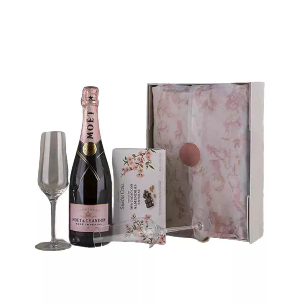 Premium Champagne And Chocolate Box