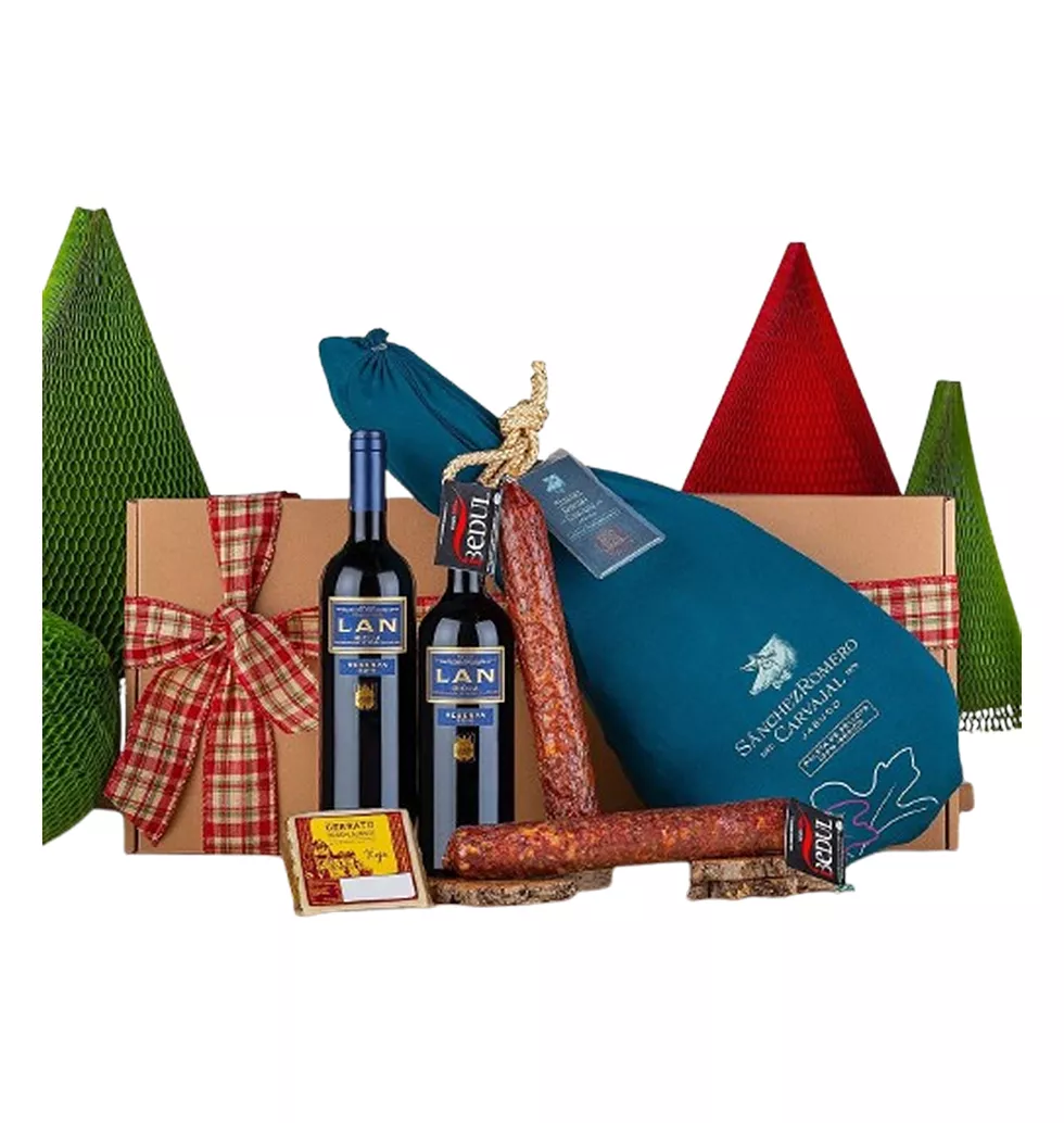 Acorn-Fed Ham & Wine Bundle