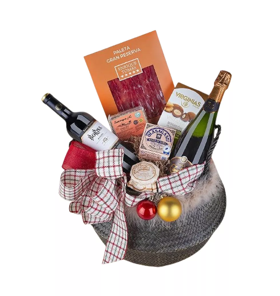 Wine & Delight Festive Basket