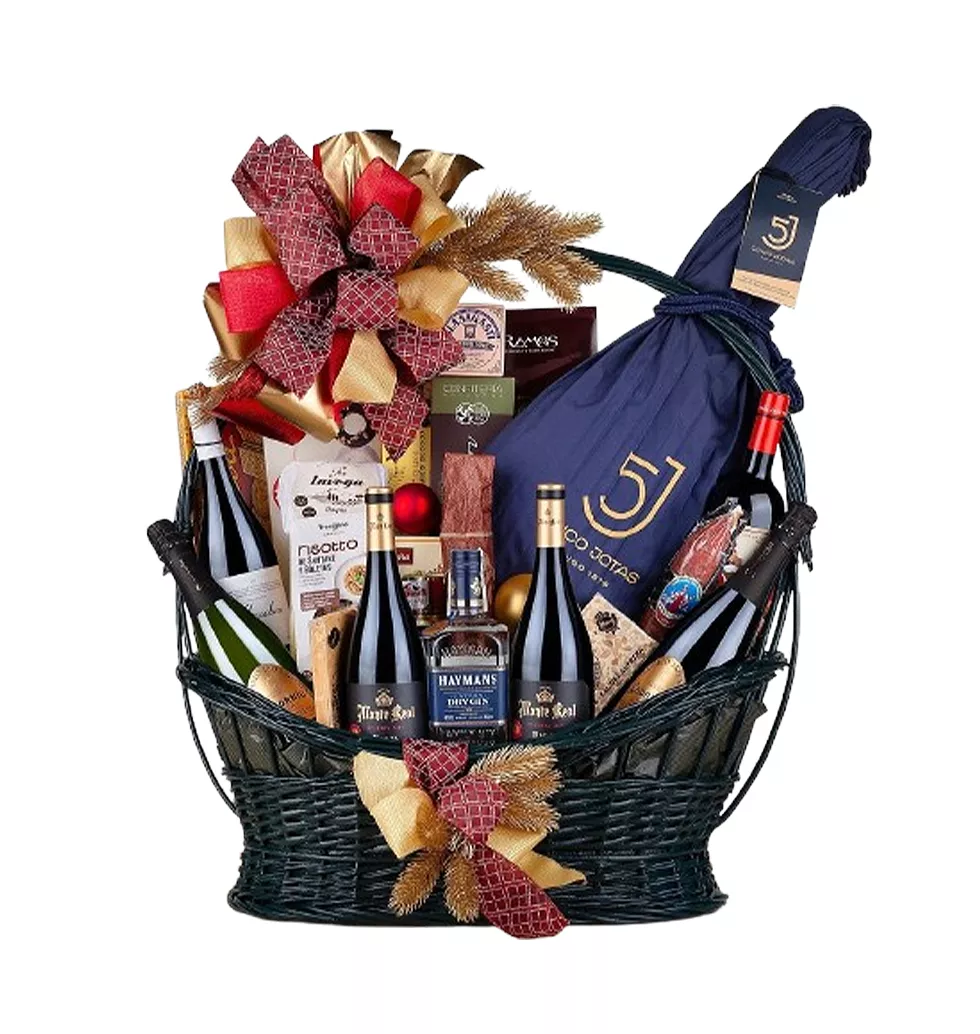 Cheers to the Holidays Basket