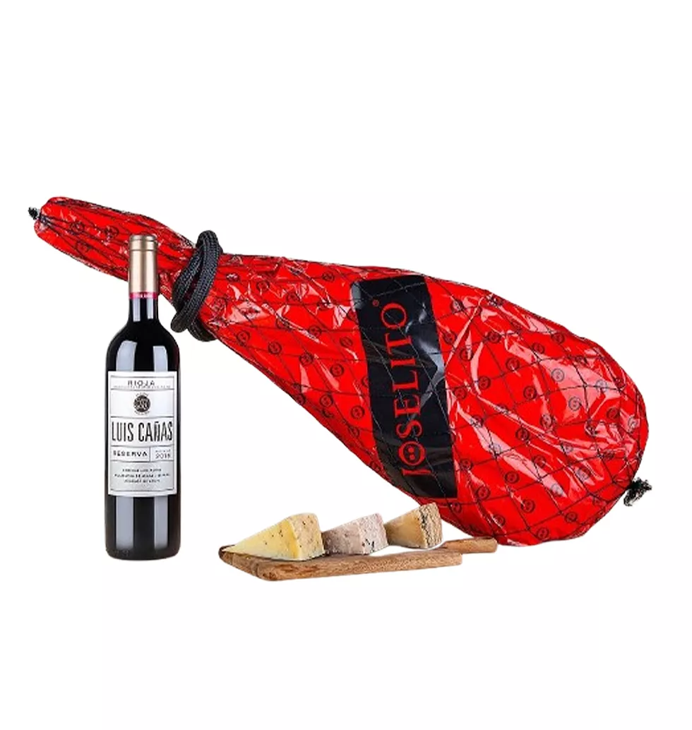 Premium Spanish Ham & Rioja Gift Set