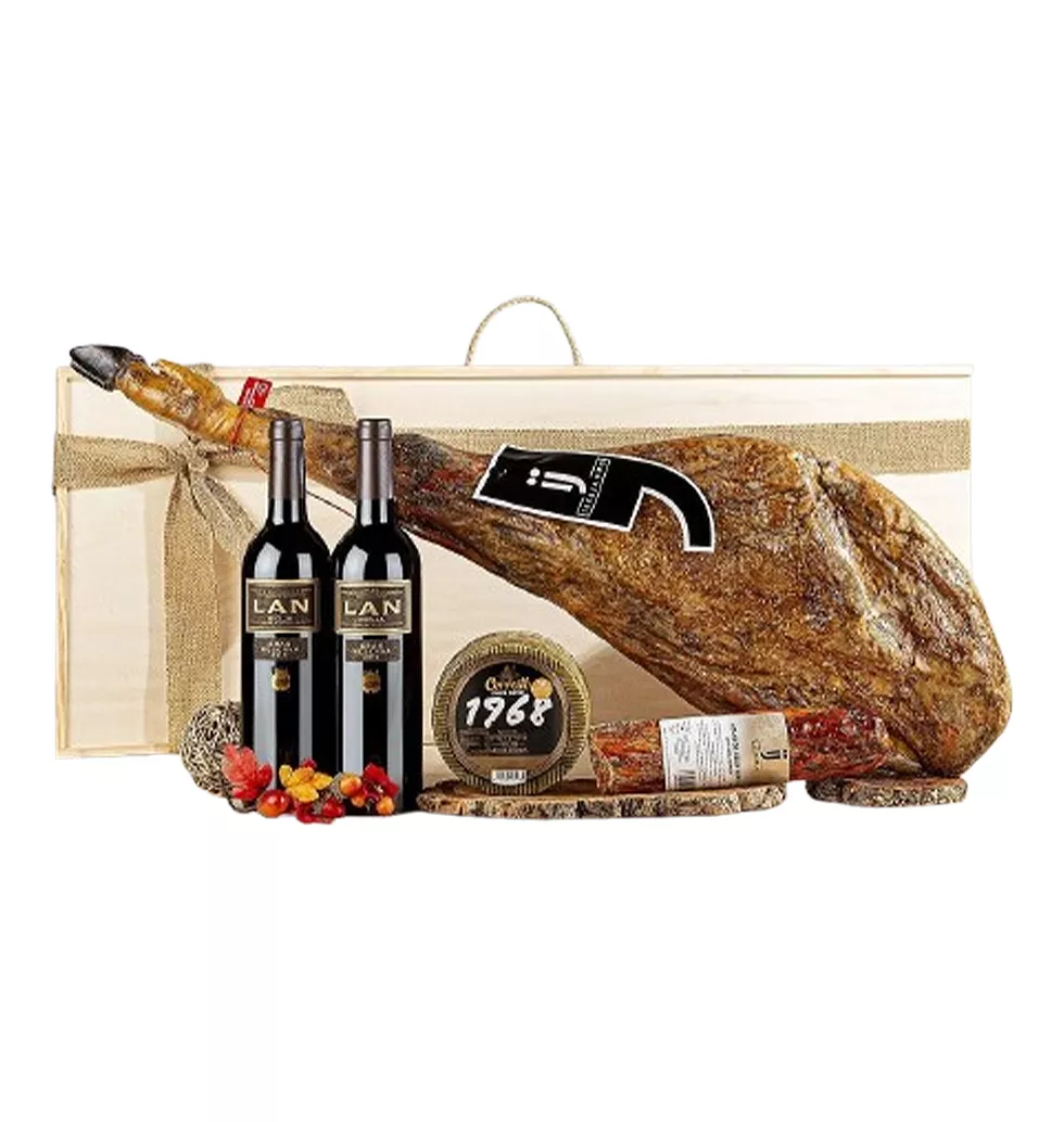 Iberian Indulgence Ham & Wine Set