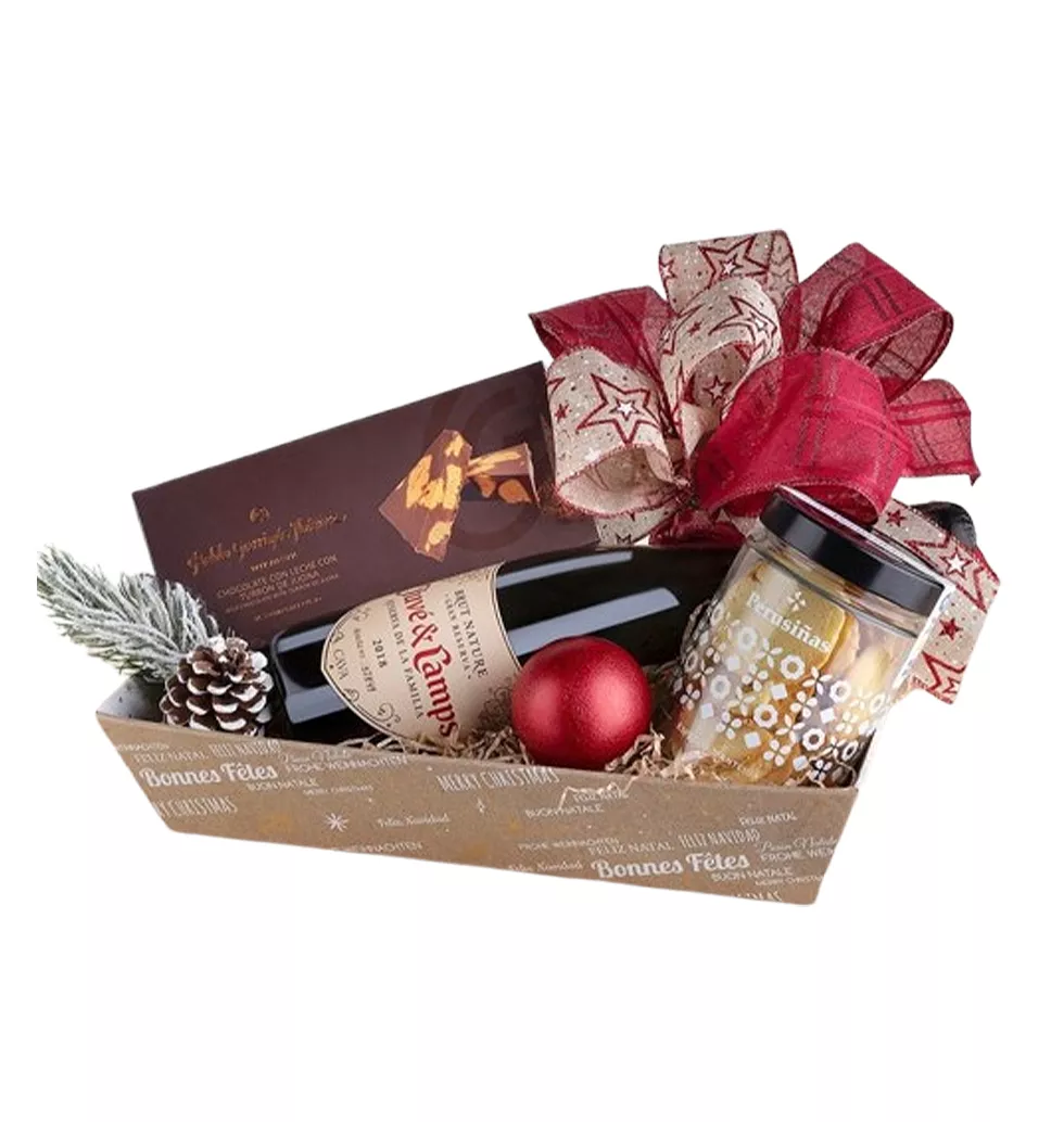 Joyful Nougat & Cava Gift Set