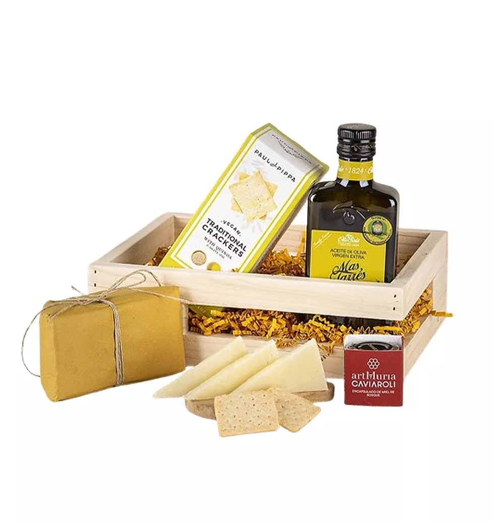 Artisan Tray of Oil and Cheese