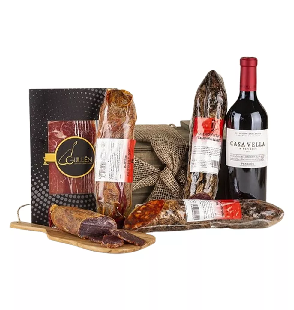 Gourmet Sausages and Wine Chest