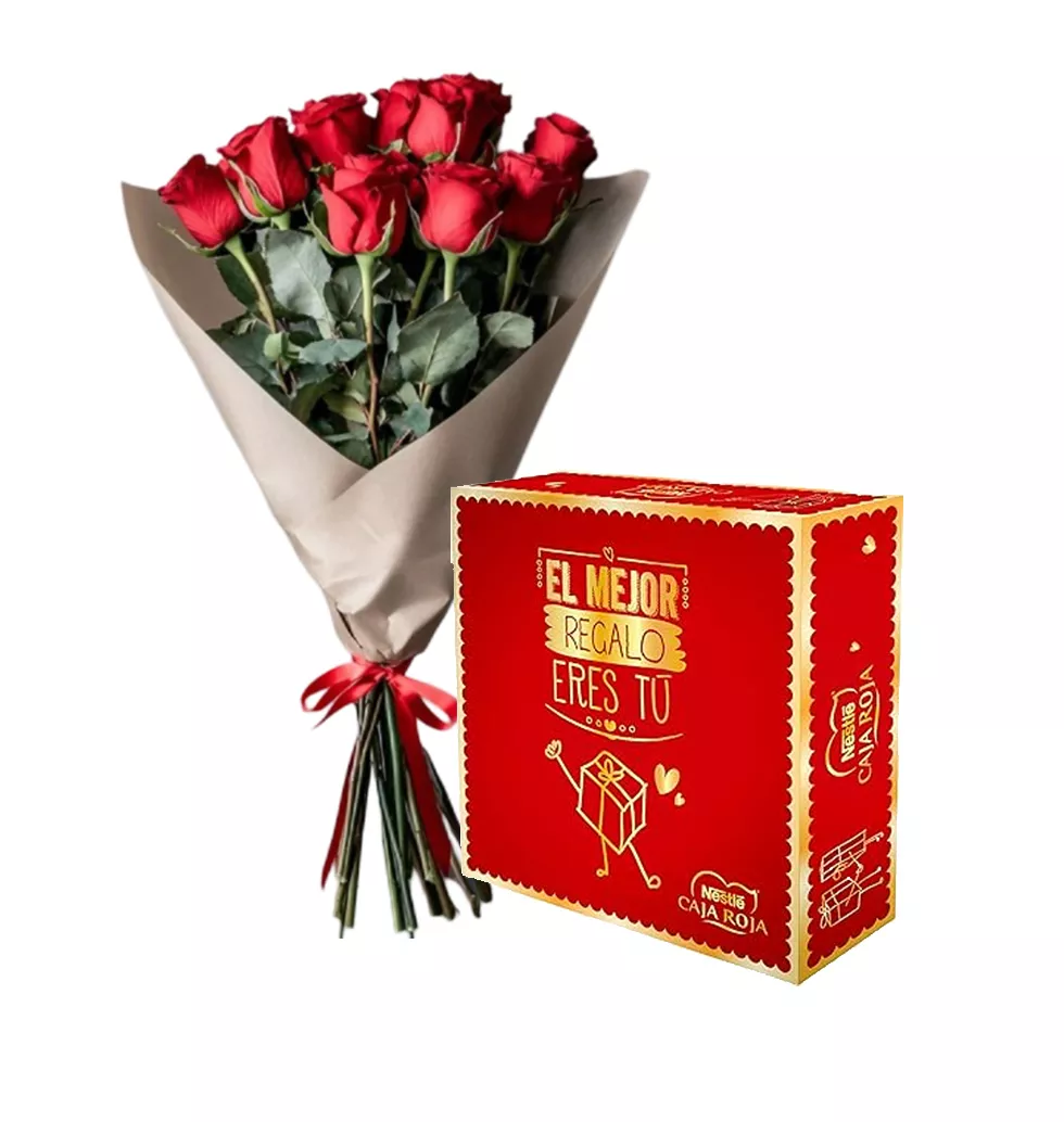 Perfect Pair of Roses & Chocolates