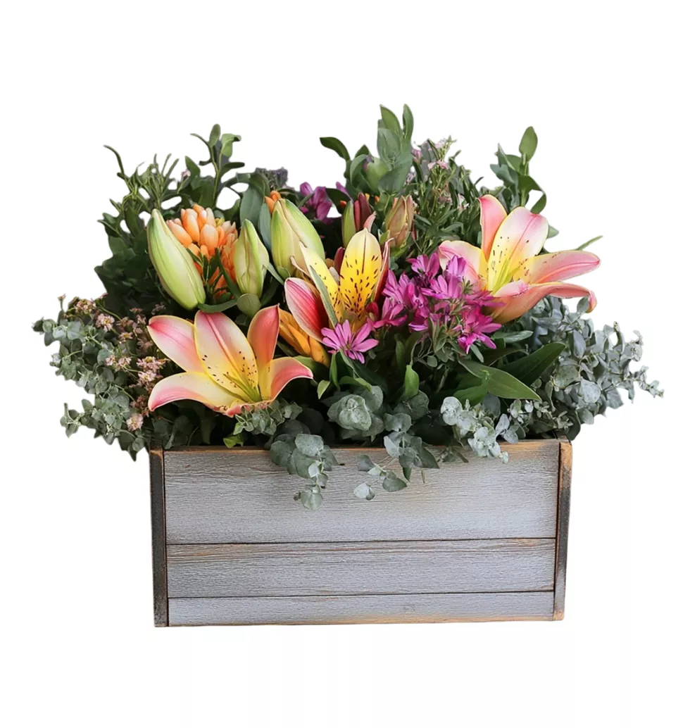 Sophisticated Floral Box Arrangement